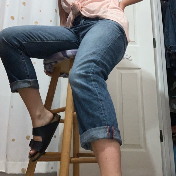 Trendy Dark Wash Lucky Brand Boyfriend Jeans - Picture 9 of 11